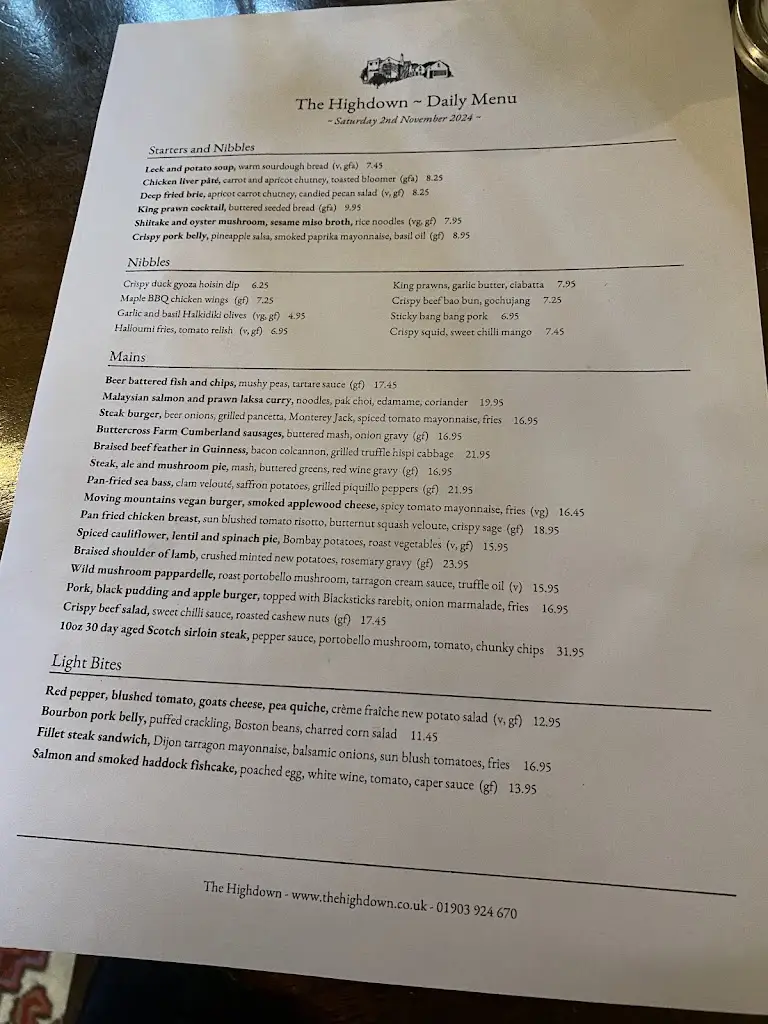 Menu_The Highdown_Goring-by-Sea_image_2