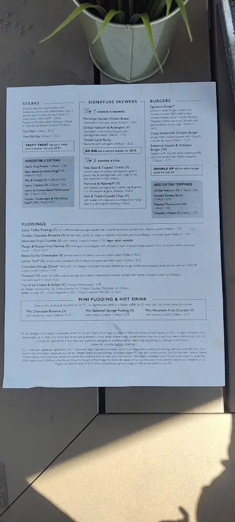 Menu_The Swallows Return_Goring-by-Sea_image_2