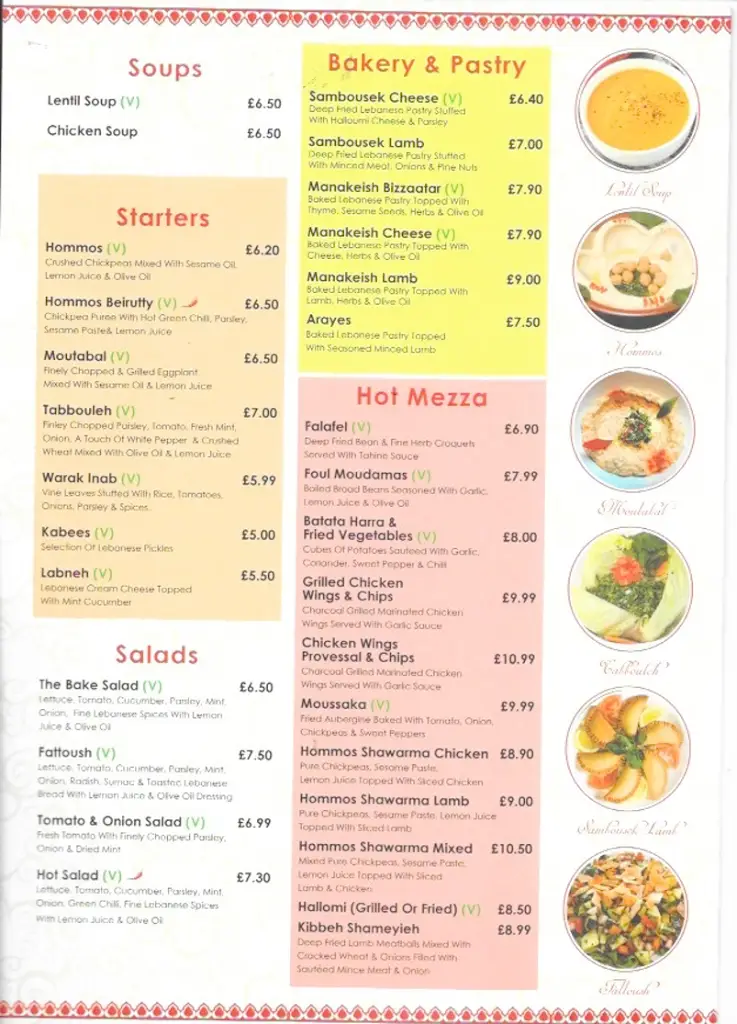 Menu_The Bake One _Gosforth_immagine_3