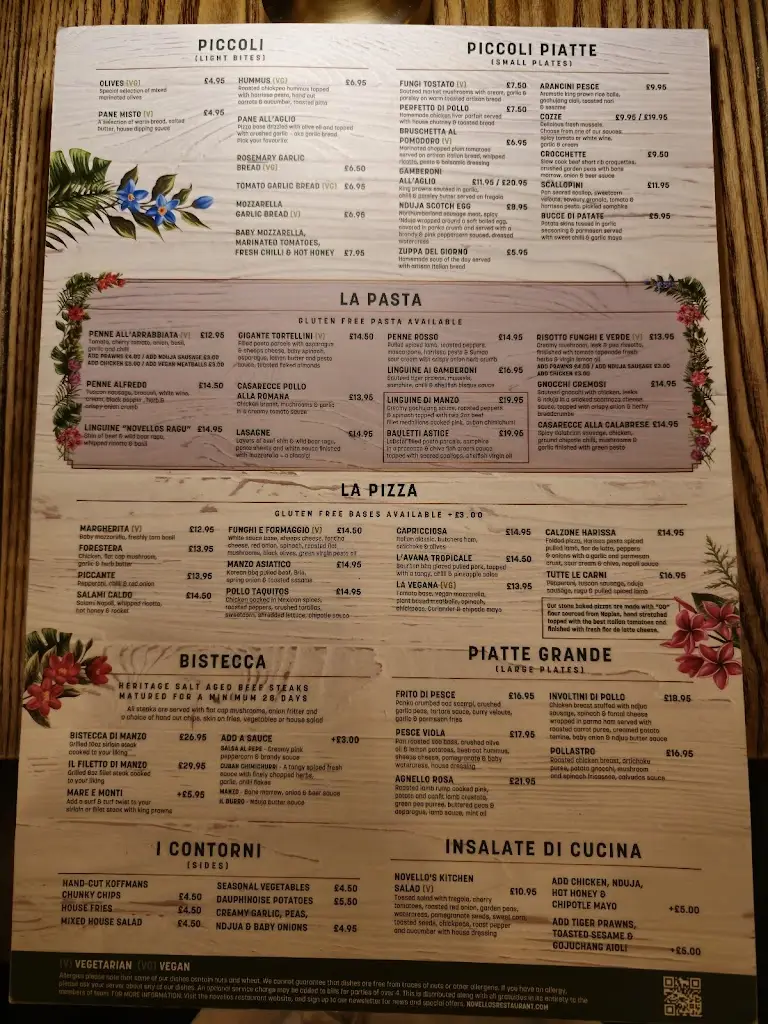 Menu_Novellos Gosforth_Gosforth_image_1