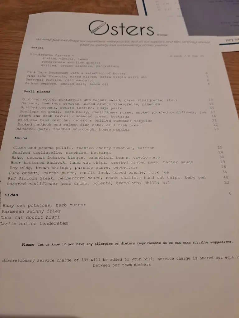 Menu_Osters by Lovage_Gosforth_image_1