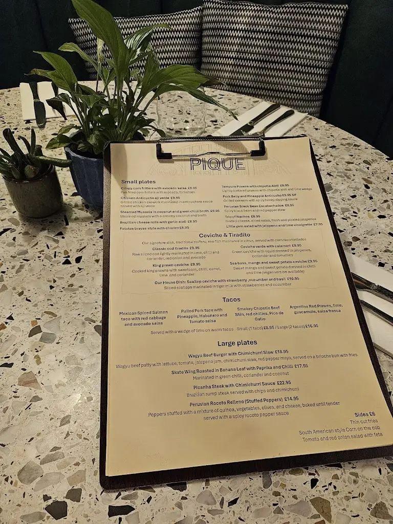 Menu_Pique Gosforth_Gosforth_image_1