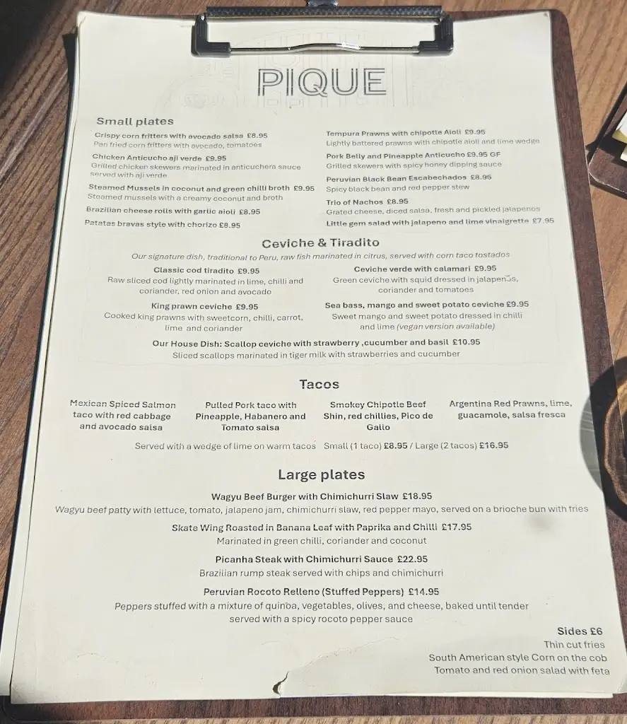 Menu_Pique Gosforth_Gosforth_image_3