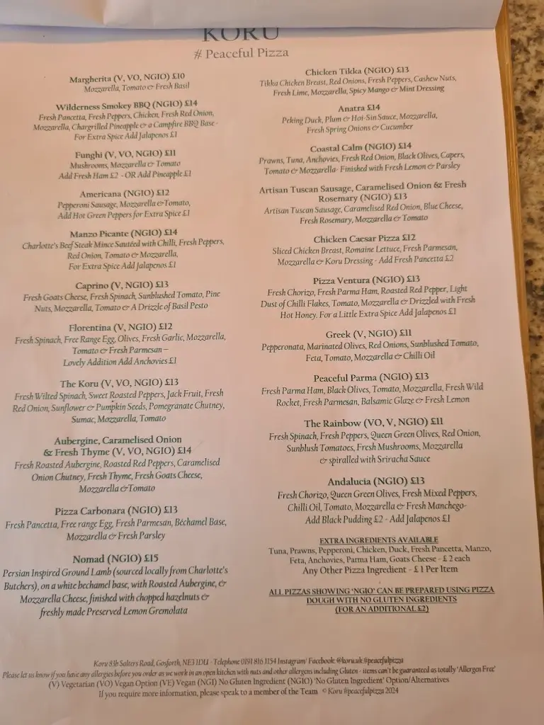 Menu_Koru Peaceful Pizza_Gosforth_image_1
