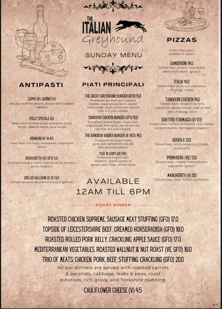 Menu_The Italian Greyhound_Great Glen_image_2