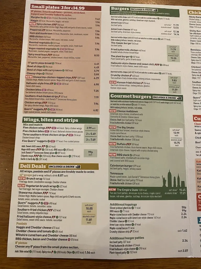 Menu_The Great Glen - JD Wetherspoon_Great Glen_image_2