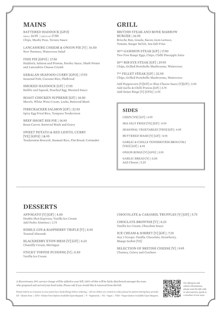 Menu_The Farmers Arms Great Eccleston_Great Eccleston_image_1