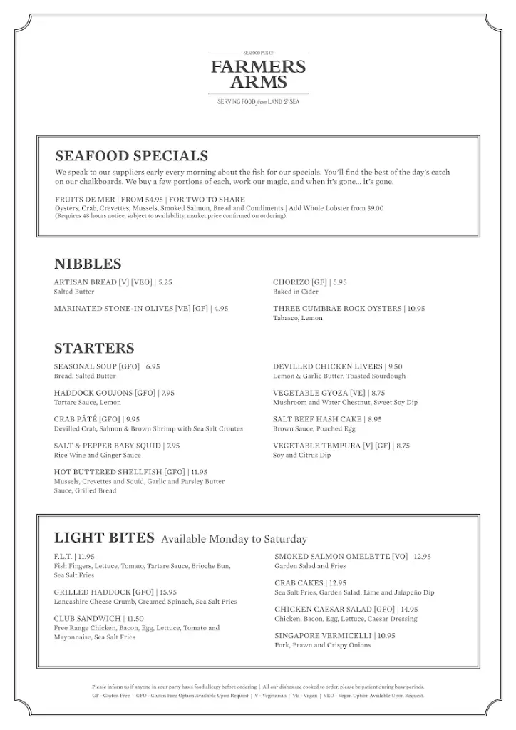 Menu_The Farmers Arms Great Eccleston_Great Eccleston_image_2