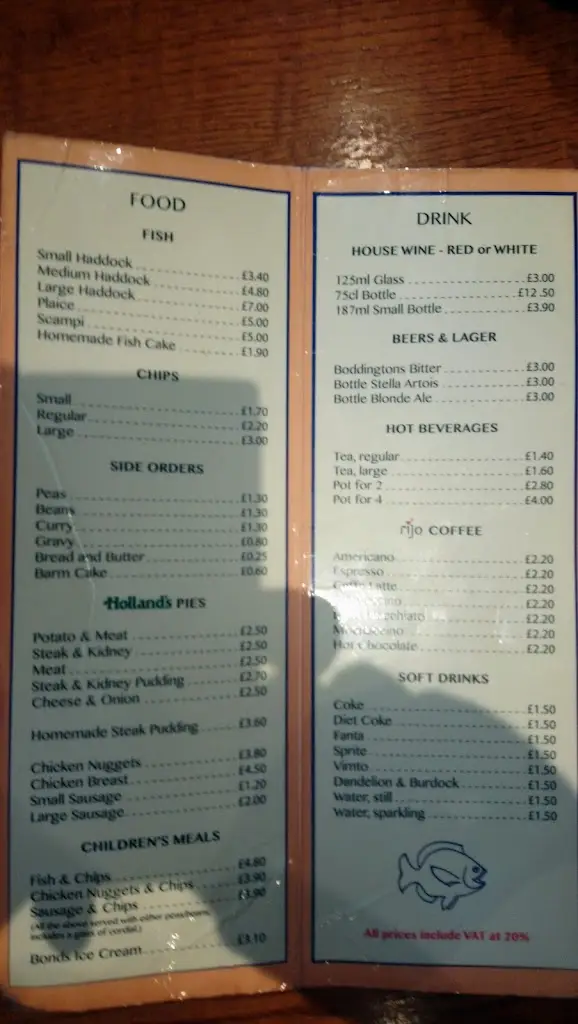 Menu_Bellamy’s Fish Bar Great Eccleston_Great Eccleston_image_4