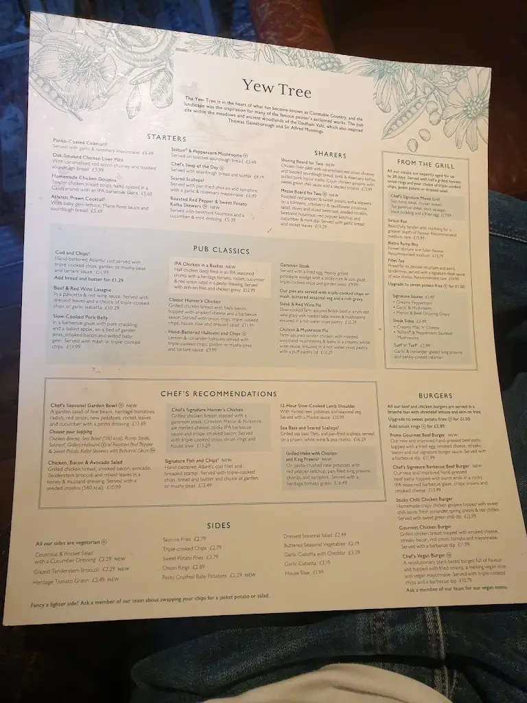 Menu_Yew Tree_Great Horkesley_immagine_2