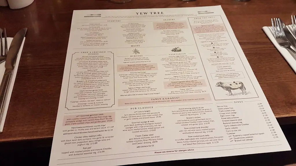 Menu_Yew Tree_Great Horkesley_immagine_3