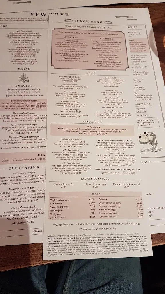 Menu_Yew Tree_Great Horkesley_immagine_4