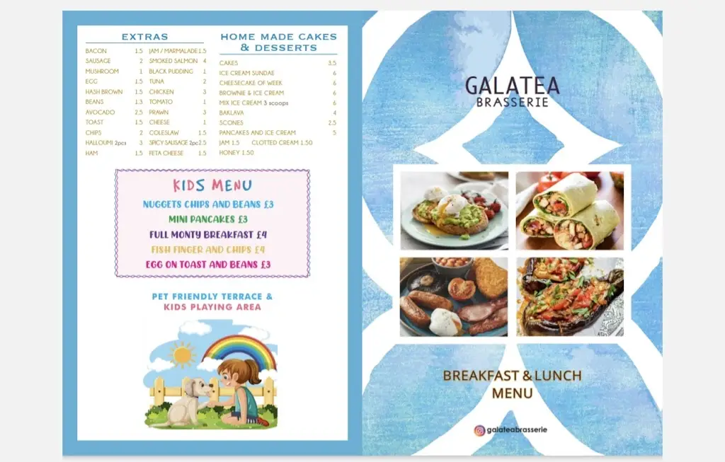 Menu_Galatea Brasseries_Great Dunmow_image_4