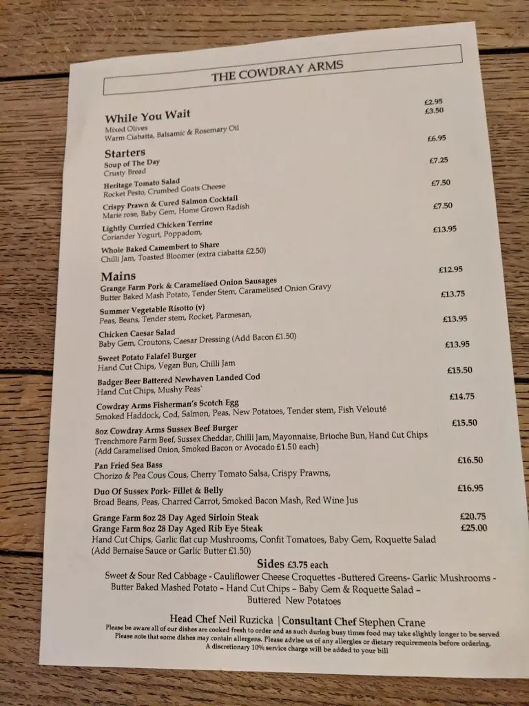 Menu_The Cowdray Arms_Balcombe_image_1