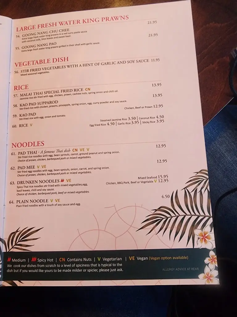 Menu_The Plough Leatherhead_Great Bookham_image_2