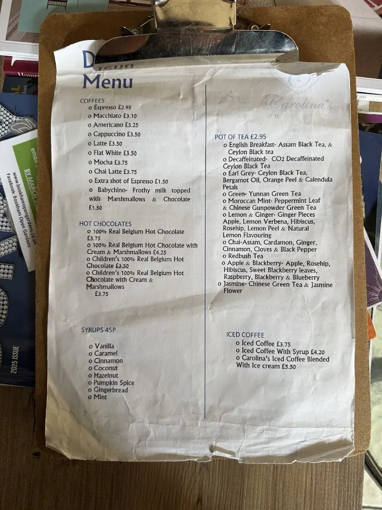 Menu_Carolina’s Coffee Shop_Great Bookham_image_3