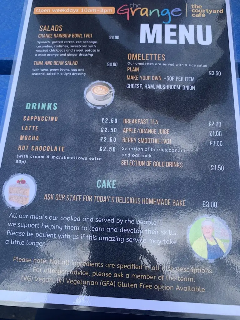 Menu_Courtyard Restaurant_Great Bookham_image_1