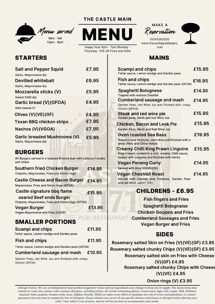 Menu_Castle - Great Leighs_Great Leighs_image_1