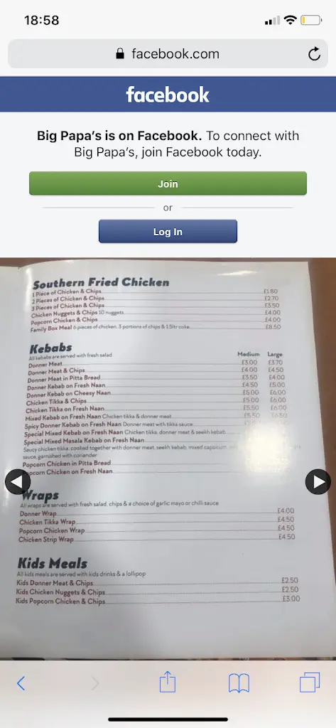 Menu_Rays fast food_Great Houghton_image_2