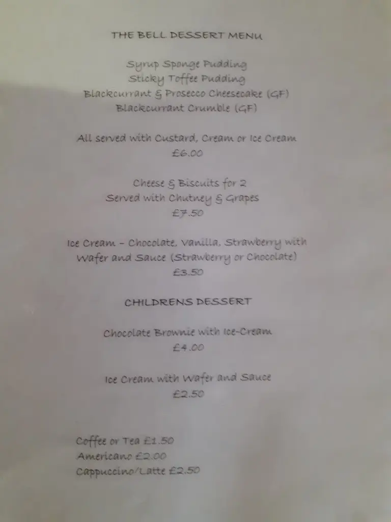 Menu_The Bell_Great Paxton_image_3