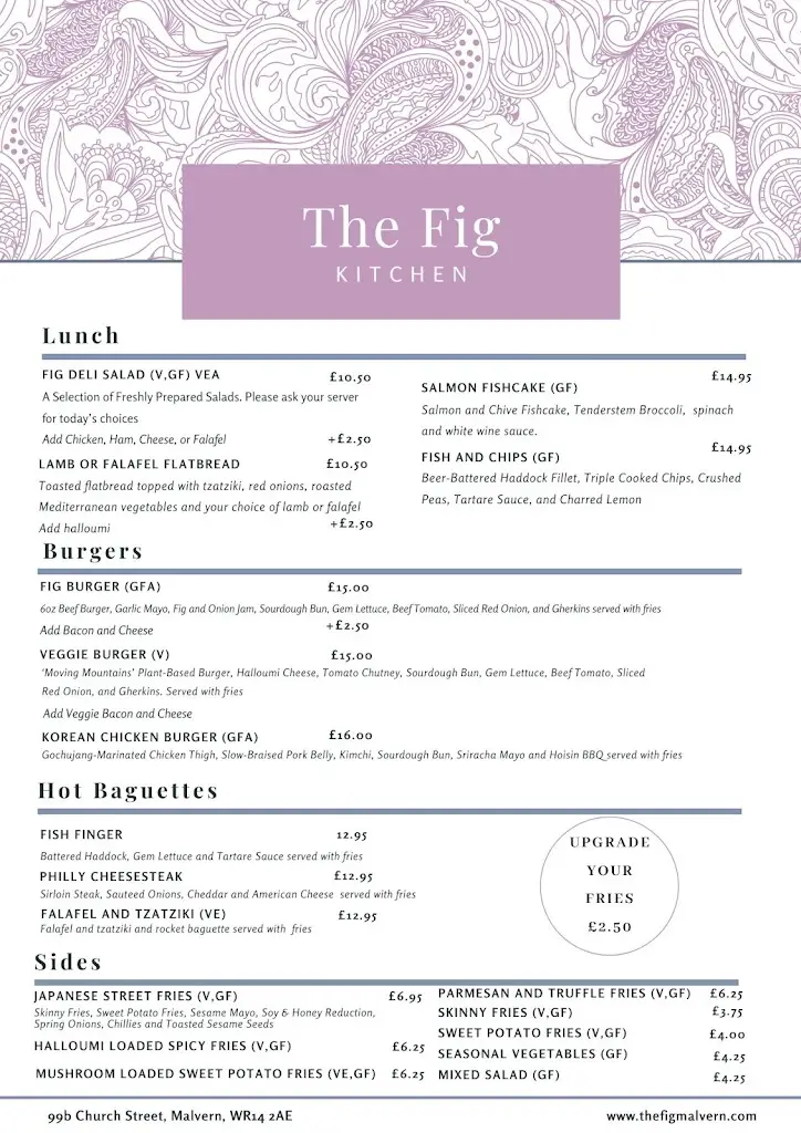 Menu_The Fig Kitchen and Deli_Great Malvern_immagine_1