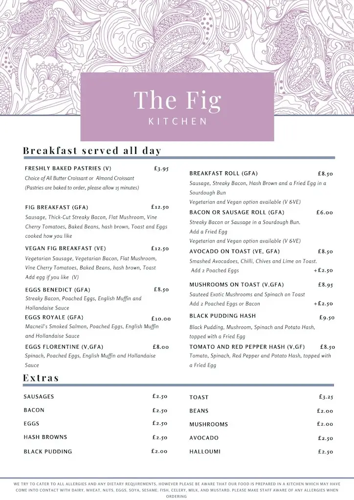 Menu_The Fig Kitchen and Deli_Great Malvern_immagine_2