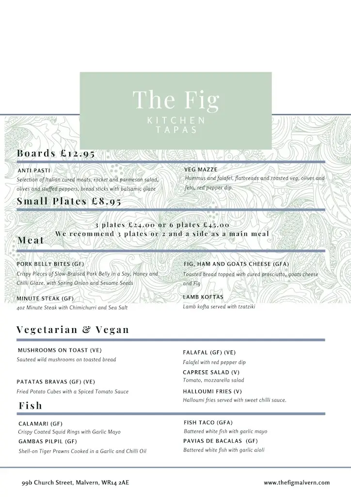Menu_The Fig Kitchen and Deli_Great Malvern_immagine_4