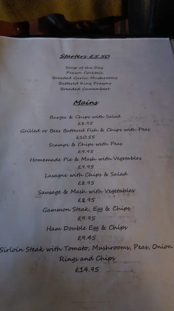 Menu_The Waggon & Horses_Great Yeldham_image_3