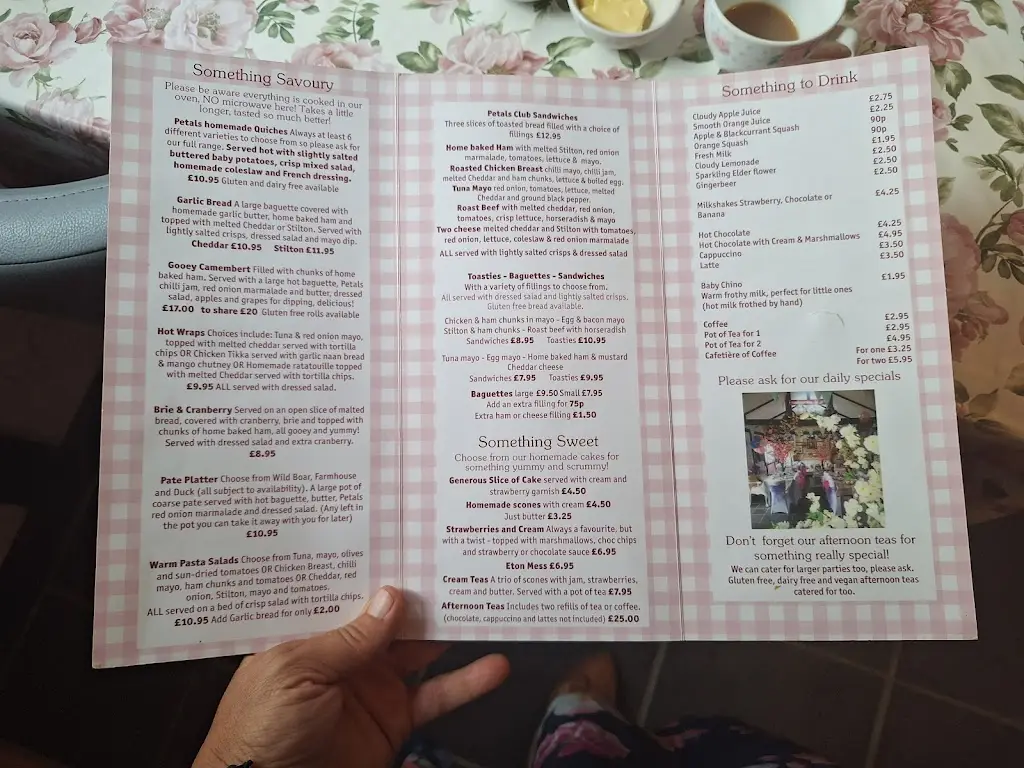 Menu_Petals Tearoom_Great Yeldham_image_2