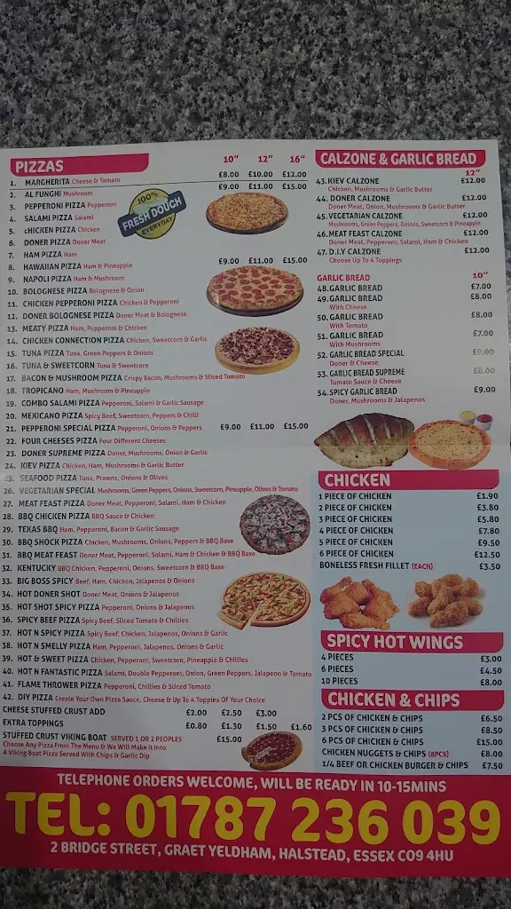 Menu_ESSEX PIZZA & CHICKEN_Great Yeldham_image_1