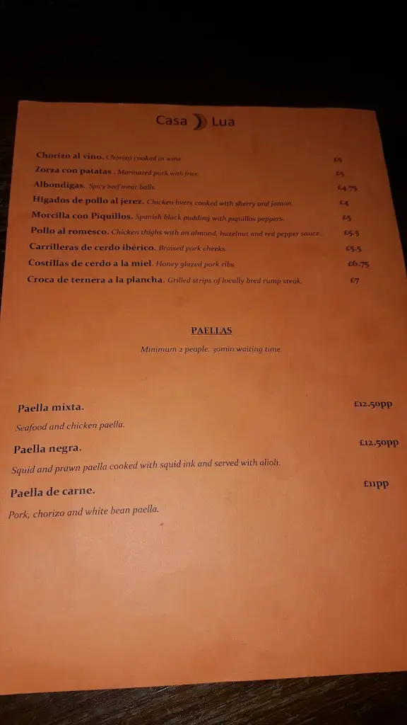 Casa Lua_Great Amwell_menu_image_1