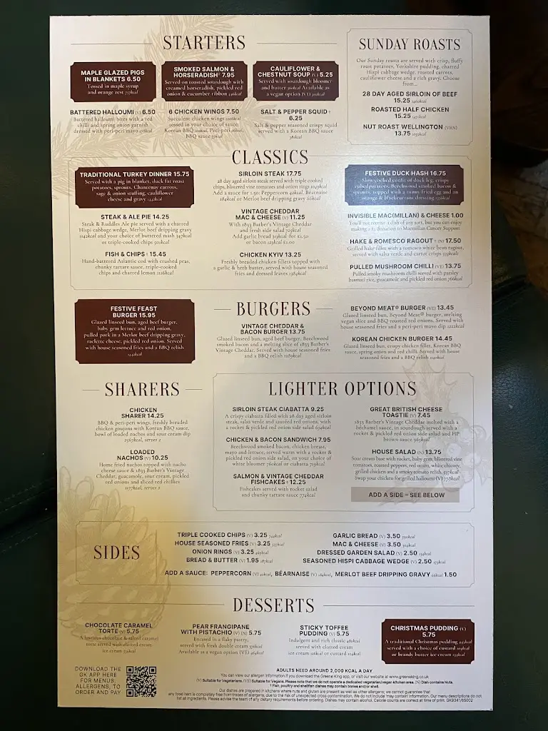 Menu_Punch House_Great Amwell_image_1