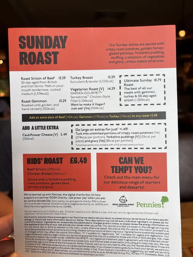 Menu_Beefeater Ware_Great Amwell_image_3