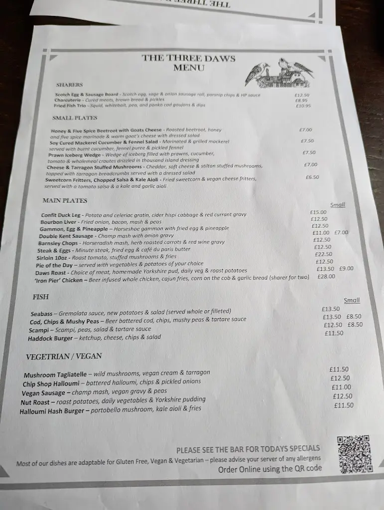 Menu_Three Daws_Gravesend_image_3