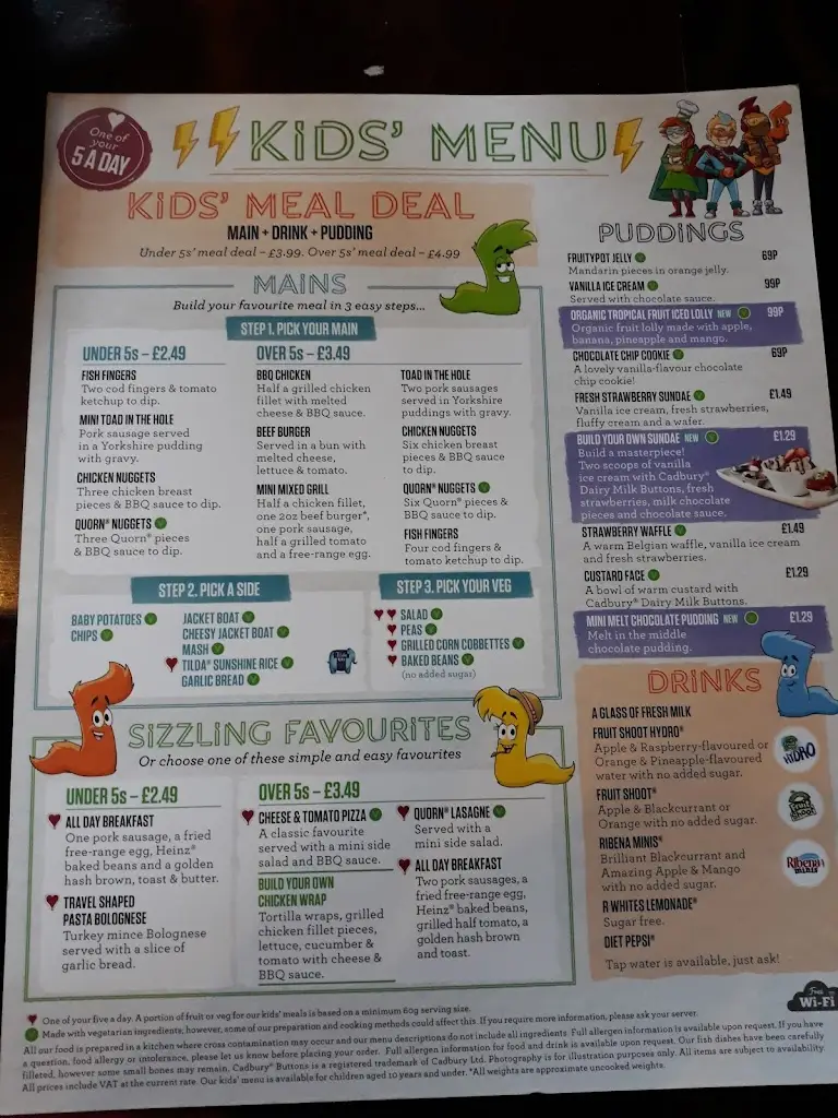 Menu_The George_Gravesend_image_1