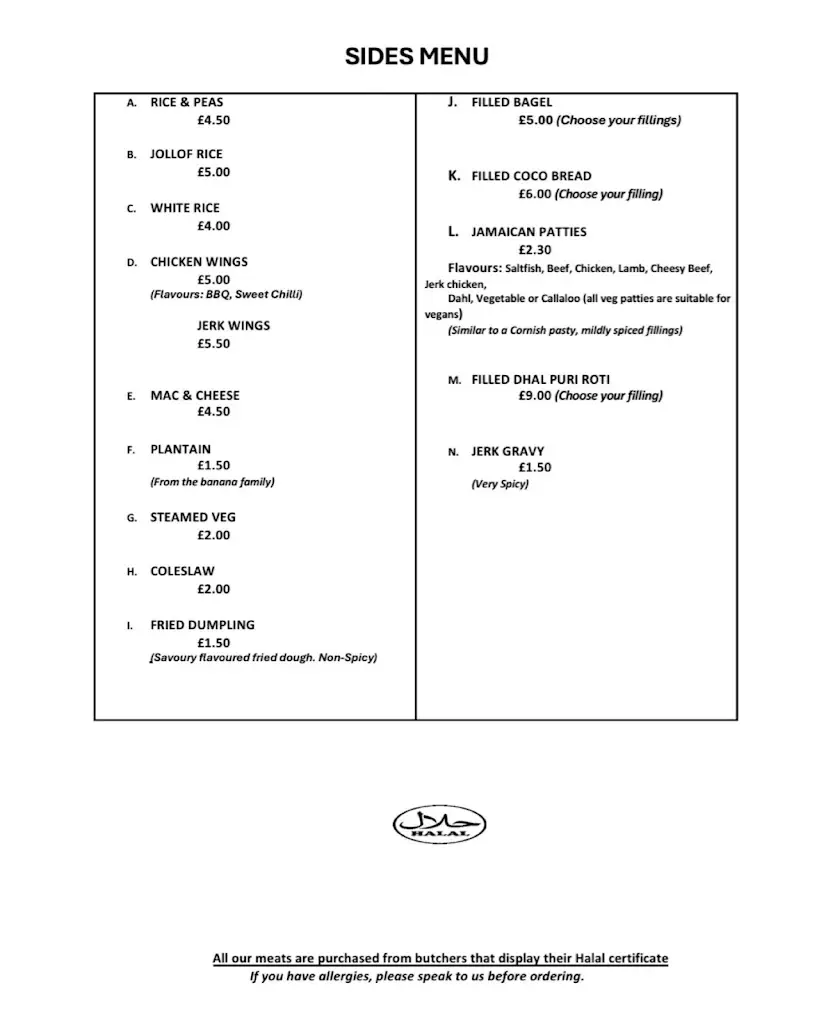 Menu_Ms Earlyn's_Gravesend_image_2