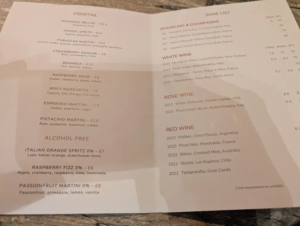 Menu_The Malt at Landywood_Great Wyrley_image_2