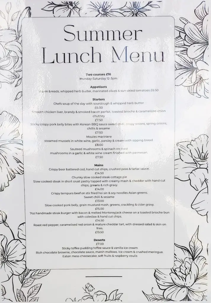 Menu_Warren's Restaurant & Bar_Great Wyrley_image_2