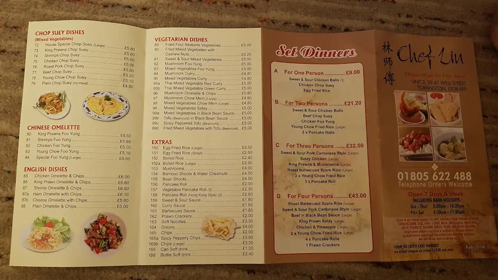 Chef Lin restaurant in Great Torrington