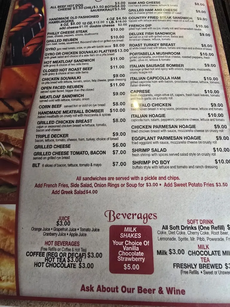 Menu_Frank & Linda's Restaurant_Rincon, GA_image_old_2