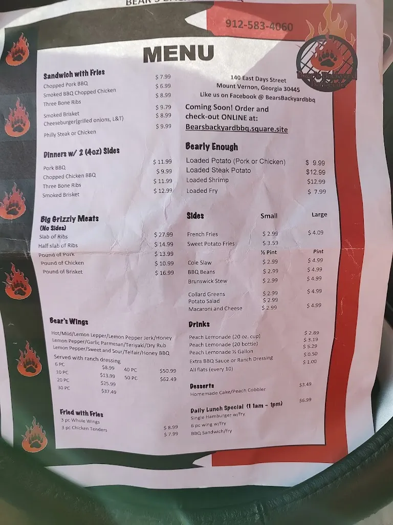 Menu_Bear's Backyard Barbeque, Inc._Mt Vernon, GA_image_old_1