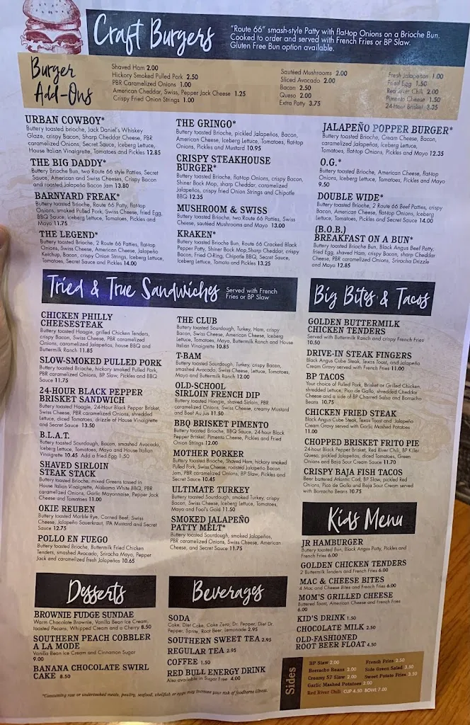 Menu_Back Porch Drafthouse_Temple, TX_image_old_3