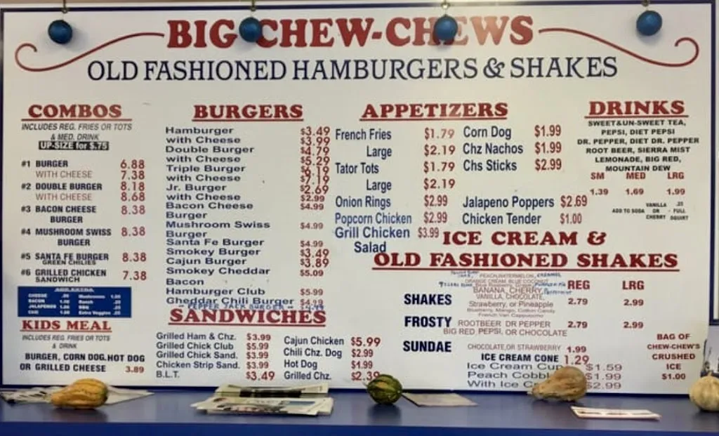 Menu_Big Chew Chew's Burgers_Temple, TX_image_old_2