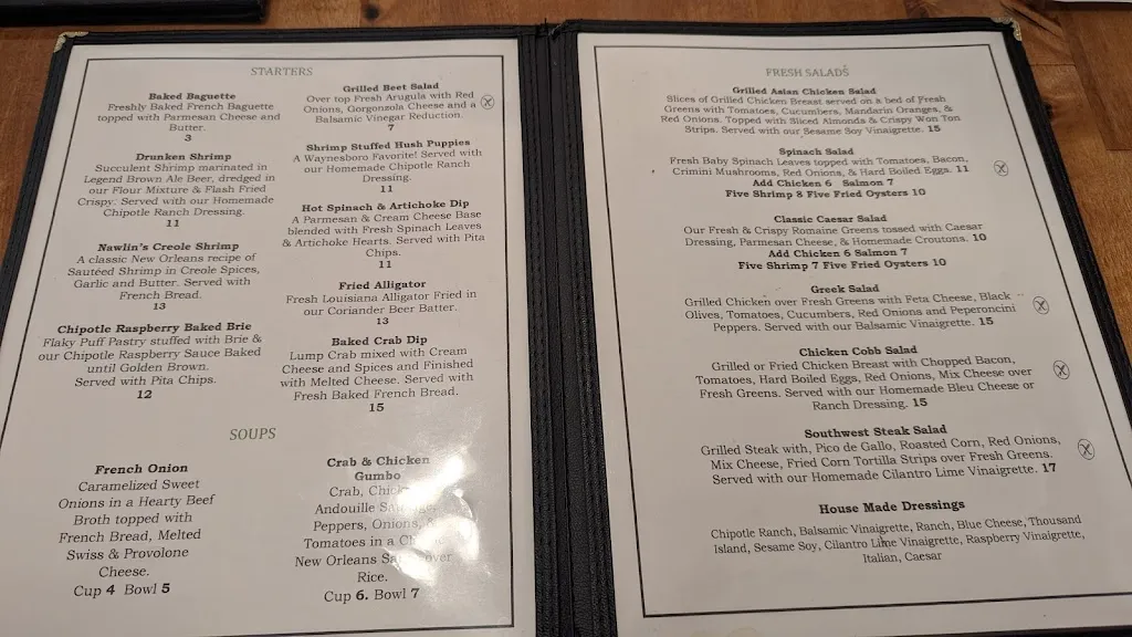 Menu_The Green Leaf Grill_Waynesboro, VA_image_old_1