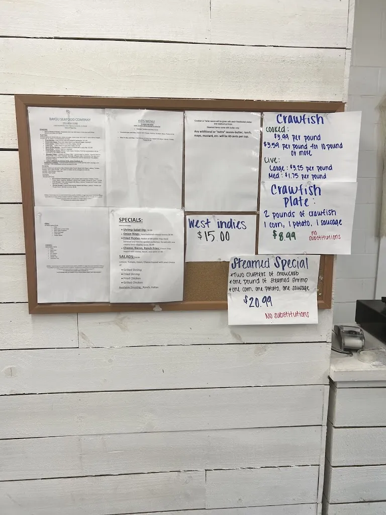 Menu_Bayou Seafood Company LLC_13450 Wintzell Ave, Bayou_image_old_2