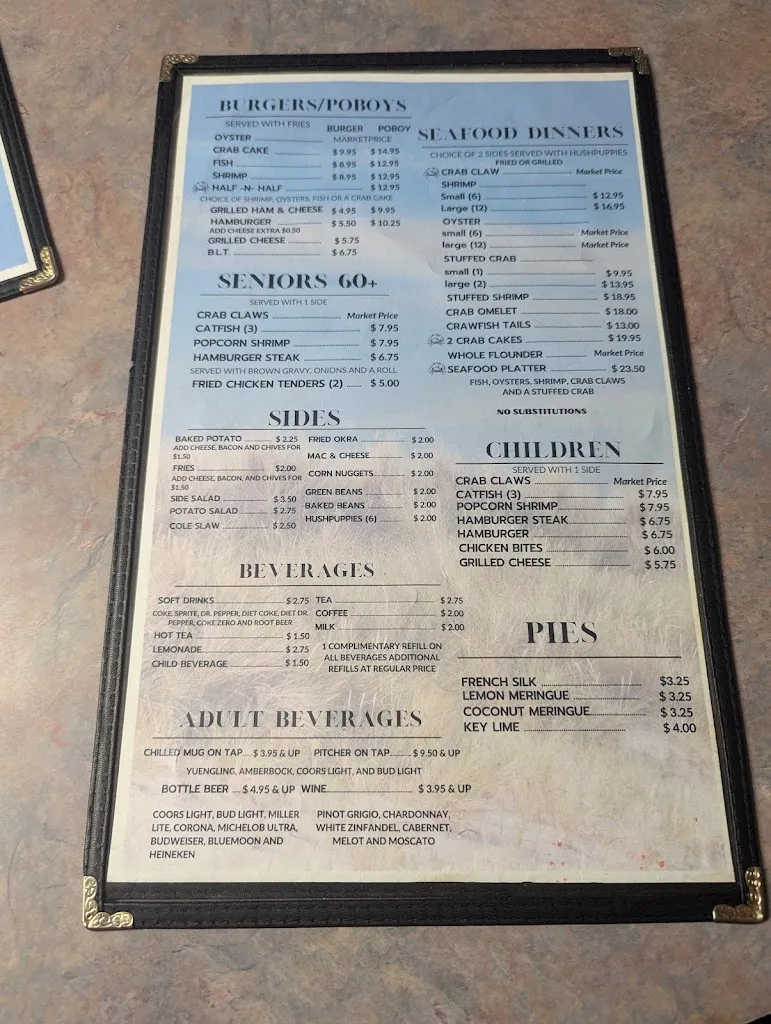 Menu_Lighthouse Restaurant_Irvington, AL_image_old_3