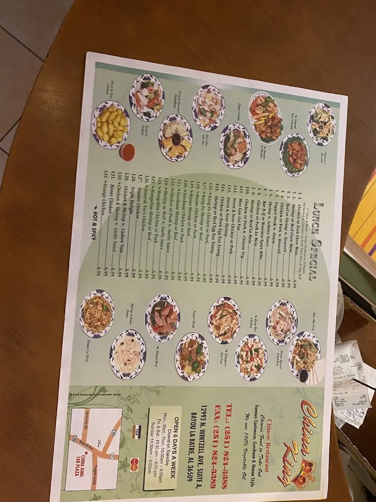 Menu_China King_12993 Wintzell Ave A, Bayou_image_old_3