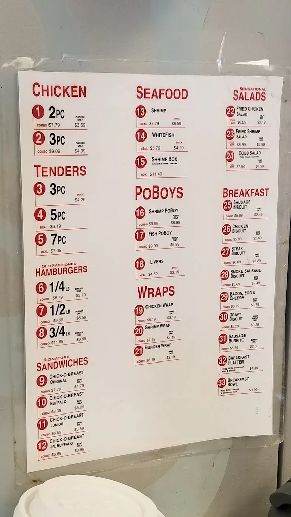 Menu_Sidney's_Wintzell Ave, Bayou_image_old_1