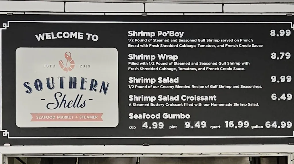Menu_Southern Shells_Grand Bay, AL_image_old_1