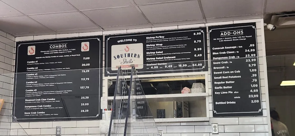 Menu_Southern Shells_Grand Bay, AL_image_old_2